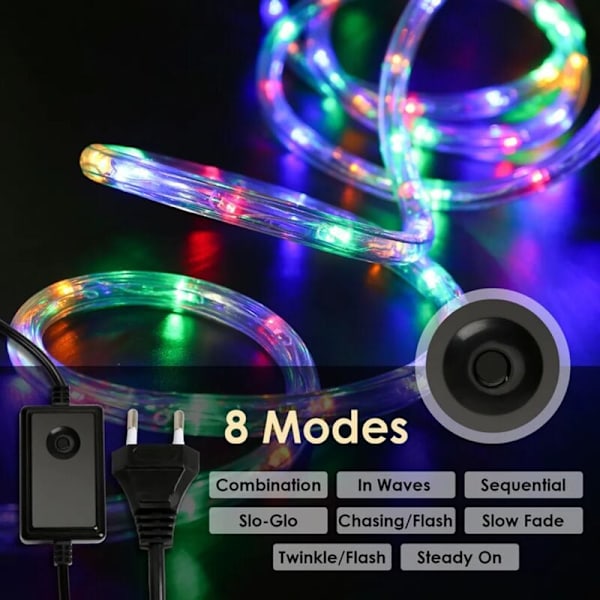 15m RGB LED Ljusslinga Fairy Lights med Party Lights Julbelysning