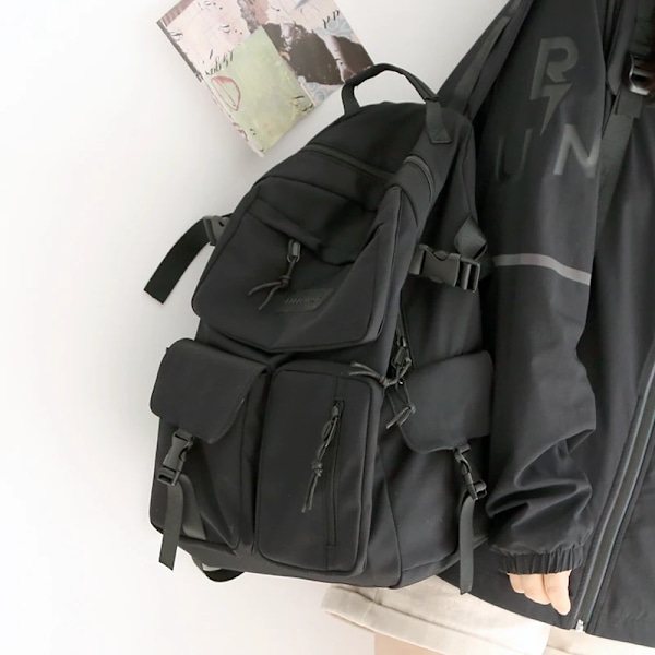 Farverig Vintage Rygsæk Mænd Kvinder 15.6 Tommer Laptop Rygsække Damer Skulder Skole Taske Til Teenage Piger Mode Bog Tasker Nye Champagne Brown