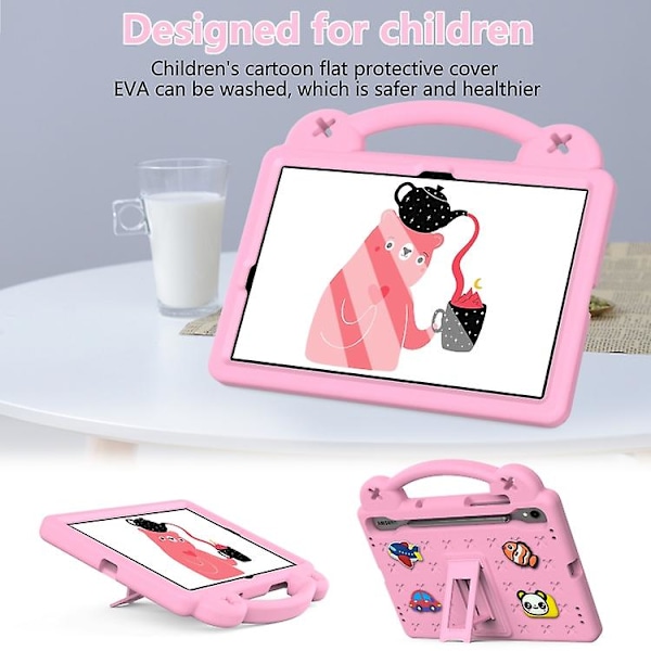 For Samsung Galaxy Tab S9 Fe / X510n Håndtak Kickstand Barn Eva Støtsikker Tabletholder