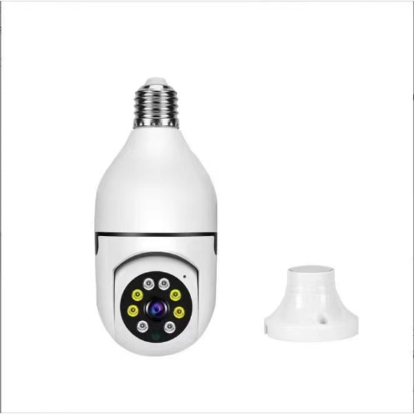Lampkamera 5G WiFi Övervakningskamera Utomhus trådlös 1080P IP-kamera Vattentät 360° färg Night Vision Människoavkänning LED-spotlight a