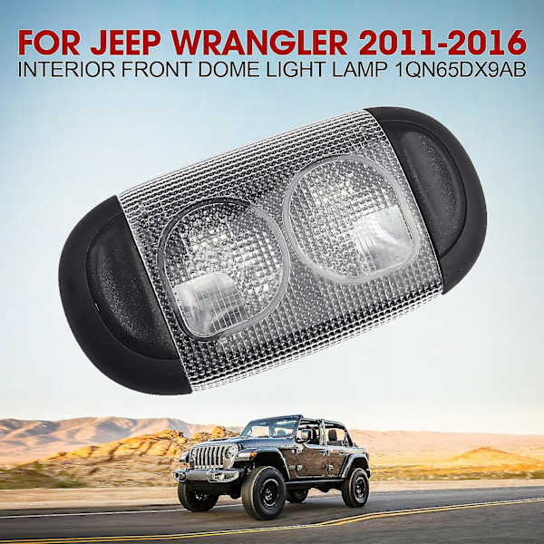 Passer til 2011-2016 JEEP WRANGLER INTERIØR FORAN KUPPELLYSLAMPE 1QN65DX9AB