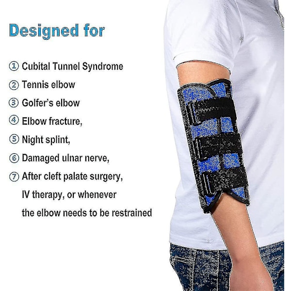 Albue Støtte Nat Skinne Support Til Cubital Tunnel Syndrom, Ulnar Nerve_b