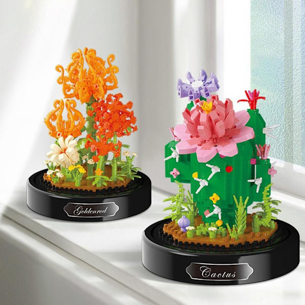 Mikro Byggeklodser Blomsterplante Mursten 07 07 07 7