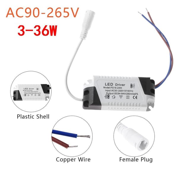 LED-driver for panellampe 4-7W 4-7W 4-7W 4-7W