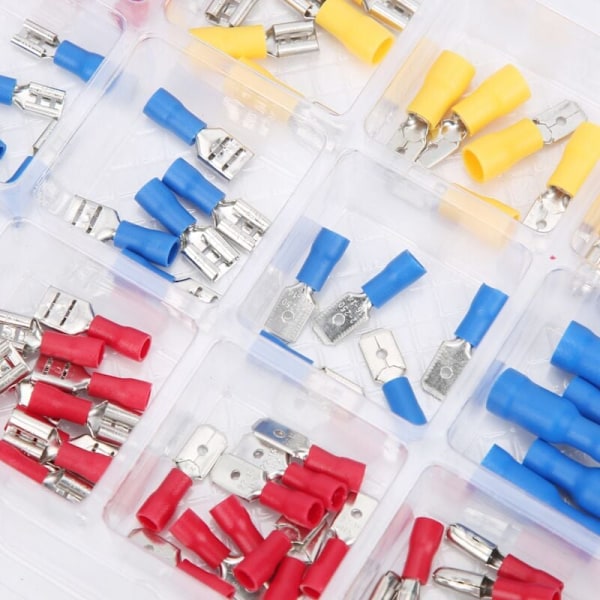 120 st Kallpressade Krympterminaler Kit Elektrisk Kabel Terminal Kontakt Tillbehör, DUBUNS