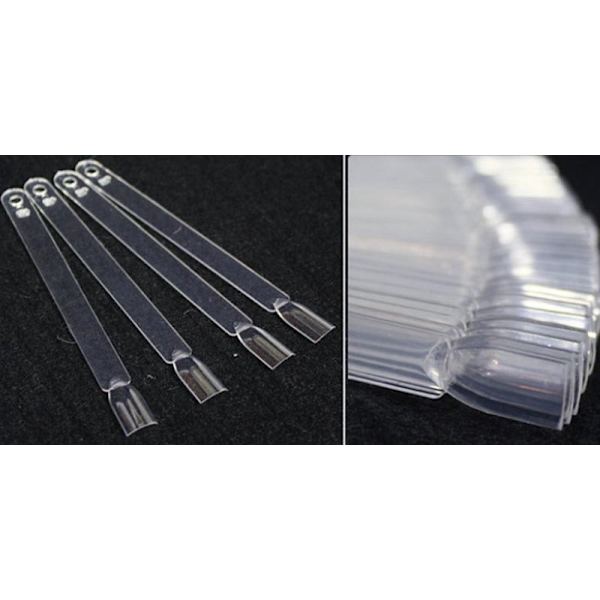 Displaytips, praktisk prøvekort / display med tips i plexiglas
