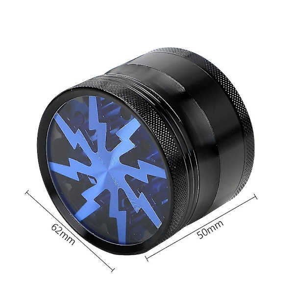 Blå Aluminium Grinder 4-lags