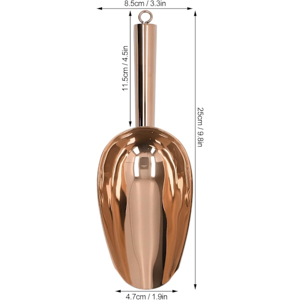 Rose Gold Rostfritt Stål Ishink - Livsmedelskvalitet för Hemmet Rose gold