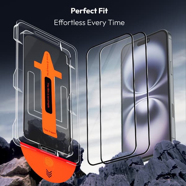 2-Pack iPhone 16 Screen Protector - Tempered Glass | [Automatic Installation] - Bubble-Free iPhone 16 Iphone 16