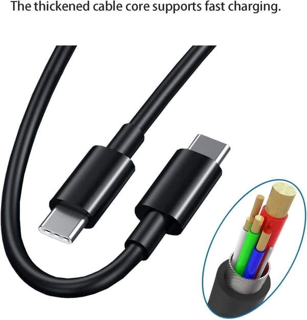 /NN/25W kompatibel med Samsung snabbladdare adapter & USB-C kabel 2m, 3-pack 3-P 3-Pack Samsung(25w black)