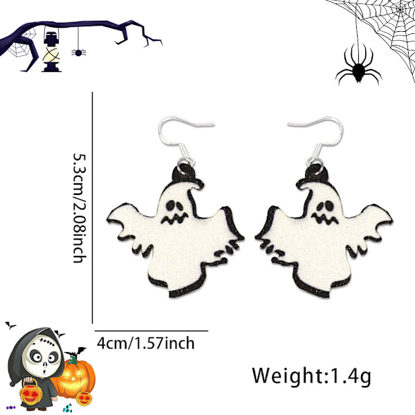 Uudet Halloween-sarjan korvakorut, kauhu kallo silmäpendantti korvakorut haamujuhlan koristelu MJ51 luova koru Bleeding Eyeball earrings
