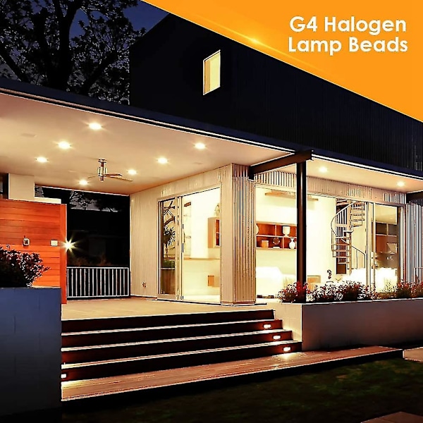 20 kpl G4-halogeenilamppuja, 20 W 12 V halogeenilamppuja