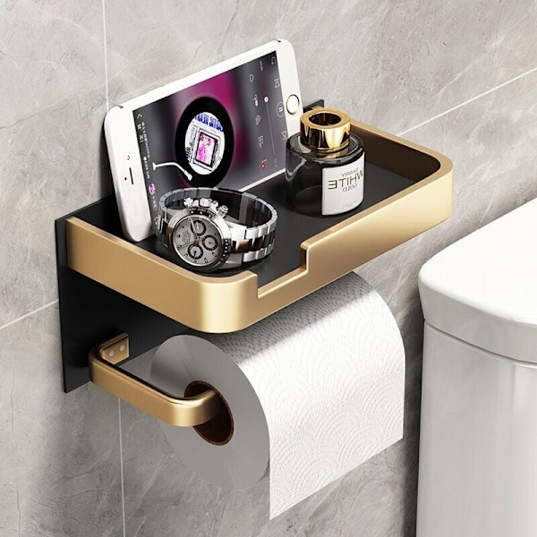 Toiletpapirholder, let luksus toiletpapirholder, mobiltelefonholder, fra DEBUNS