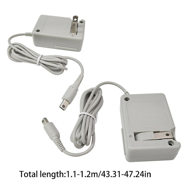 Strømadapter for Xl 2ds 3ds AC-adapter US EU-pluggadapter laderbryter