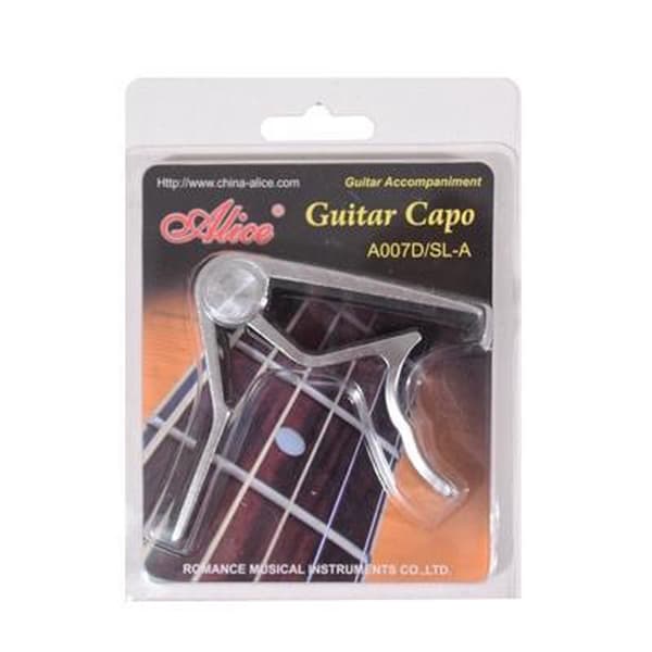 Metallgitar-capo med håndtak - Sølv