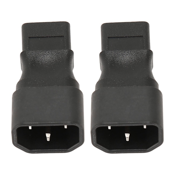 Iec320 C14 - C9 virtajohdon sovitin, uros-naaras, 6A 250V, virtapistokeadapteri PDU-palvelimelle, UPS-pistokkeelle, 2 kpl