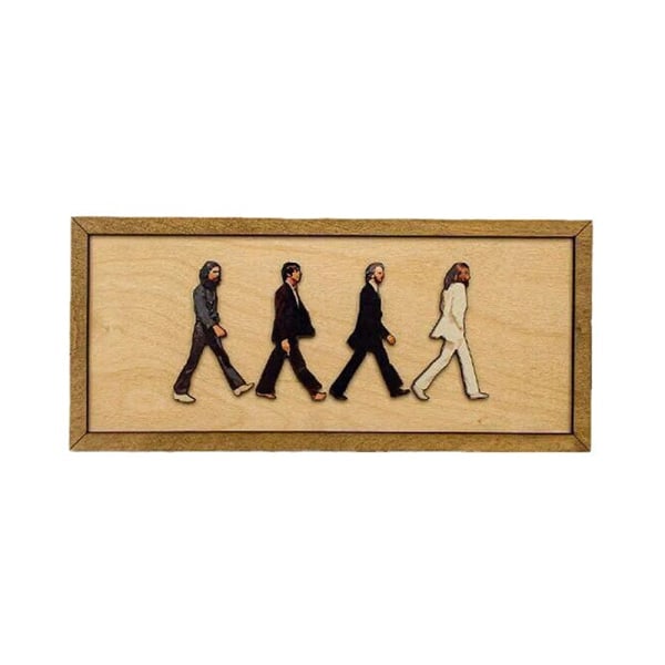 IC Beatles innrammet Abbey Road-portrett