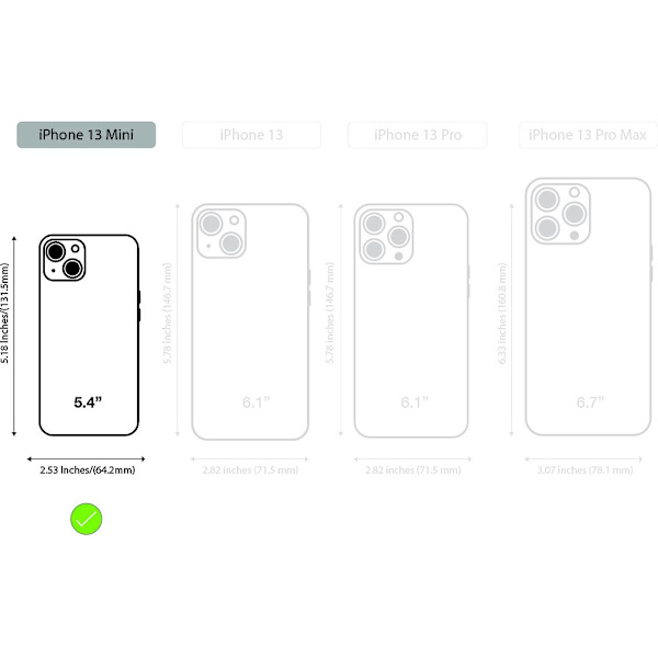 iPhone 13 Mini TPU Baksida - Transparent - Antichock