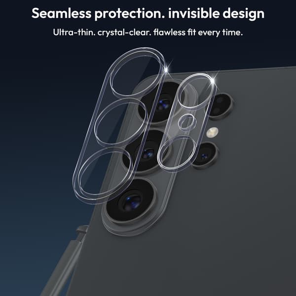 2-Pack Samsung S26 Ultra Camera Lens Protector - Tempered Glass 9H - Super Quality 3D