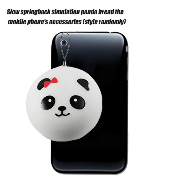 10 cm Bärbar Panda Form Funnt Jumbo Squishy Toy Långsamt stigande barn Barnleksak