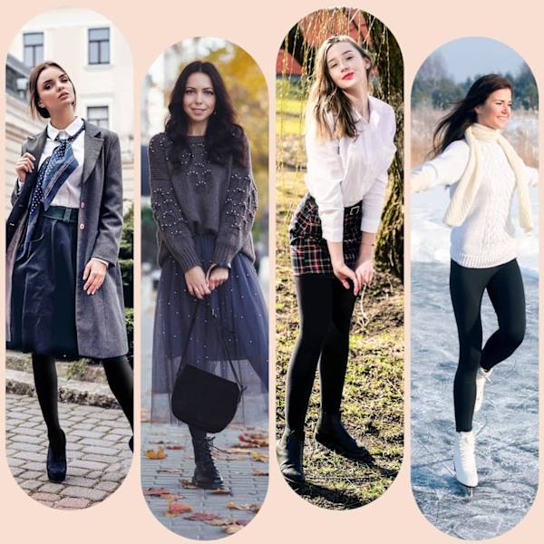 Tencoz Termiska Leggings för Kvinnor Hög Midja Opaque Långa Leggings Med Tjock Fleece Foder Varma Vinter Leggings Stretchiga Strumpbyxor/Byxor,