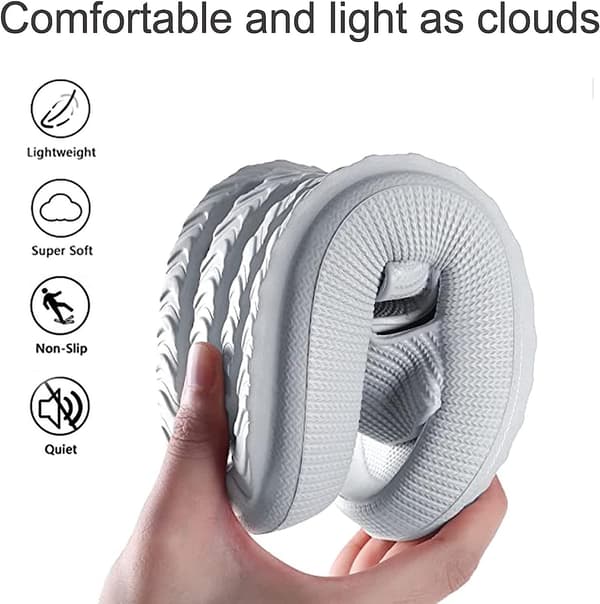 Tykk Platform Cloud Slippers til Kvinder Grå grå gray 44-45
