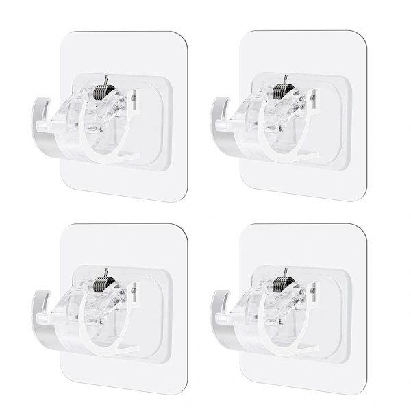Rod Holder 4-pack - Transparent 6 x 6 cm