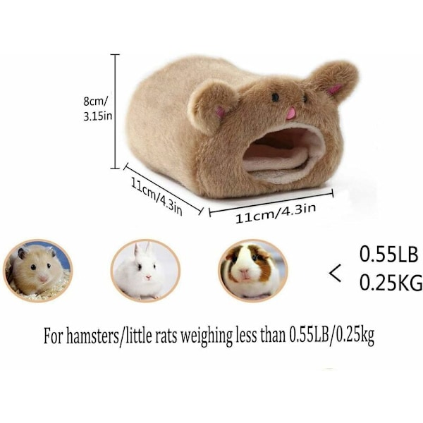 Plysch hängande hamsterhängmatta. Mysig och varm säng för kaniner.