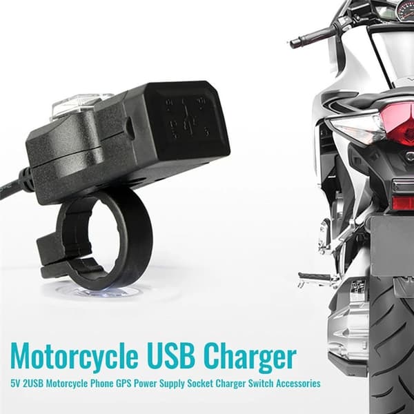 Motorcykel Strömadapter Motorcykel USB-laddare 9-90V 9-90V 9-90V 9-90V