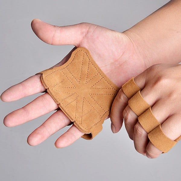IC Läder Tyngdlyftningshandskar Träningshandskar Palm Fitness Sport Gymnastik