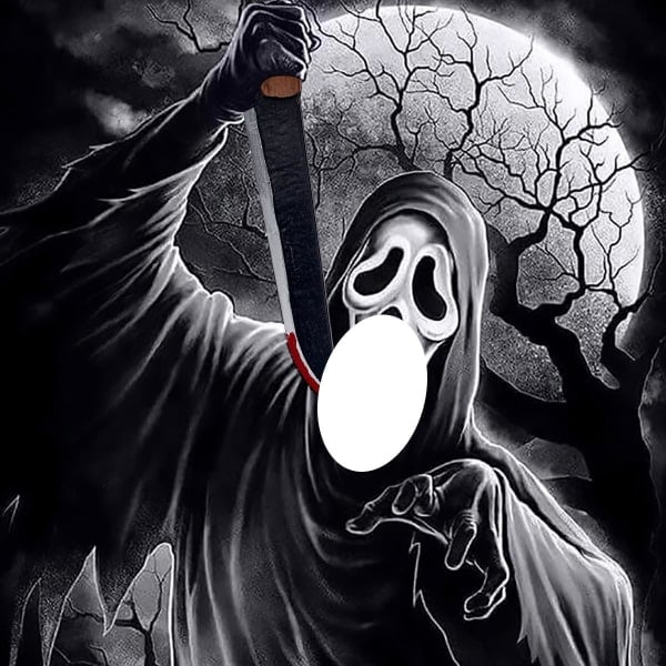 IC keland Läskig Ghostface Mask Skrikmaska Läskig Halloween Cosplay Prop