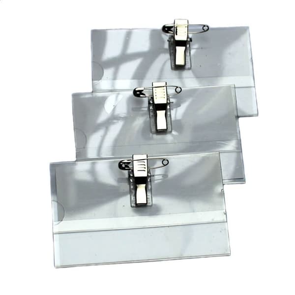 10 st ID-kortshållare Säkerhetsnål Clip Brosch 10 st 10pcs