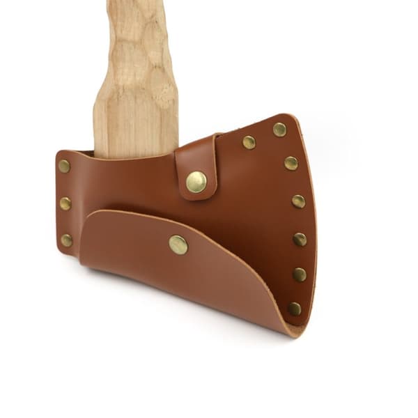 Etui Øksehoveddæksel Øksehovedskede Brun Brown