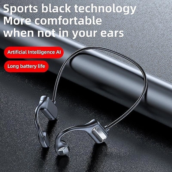 Benledningshörlurar Trådlösa Bluetooth hörlurar Stereo HIFI Ear Hook Sport