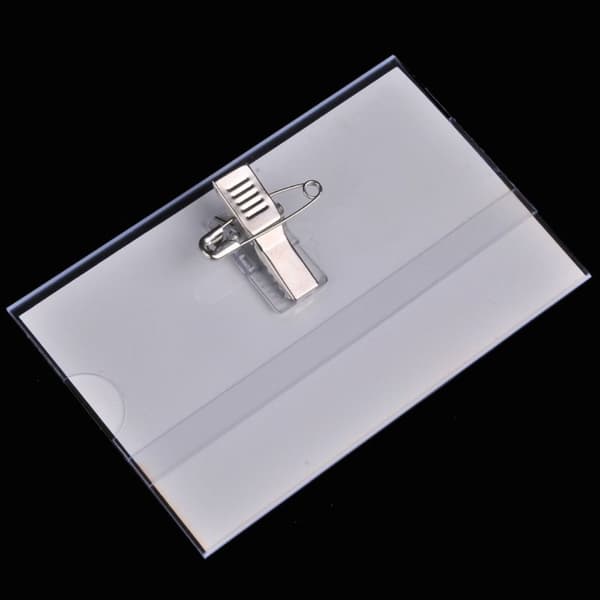 10 st ID-kortshållare Säkerhetsnål Clip Brosch 10 st 10pcs