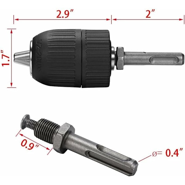 13 mm Quick Release Chuck SDS Adapter Hammerboremaskinebor