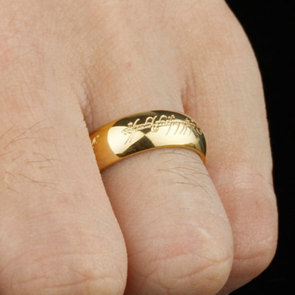 Betterlifefg - Ringenes Herre Stjerne Ringe Par Hjerte Sutra Ringenes Herre Ringe Forgyldt, 6mm, Guld