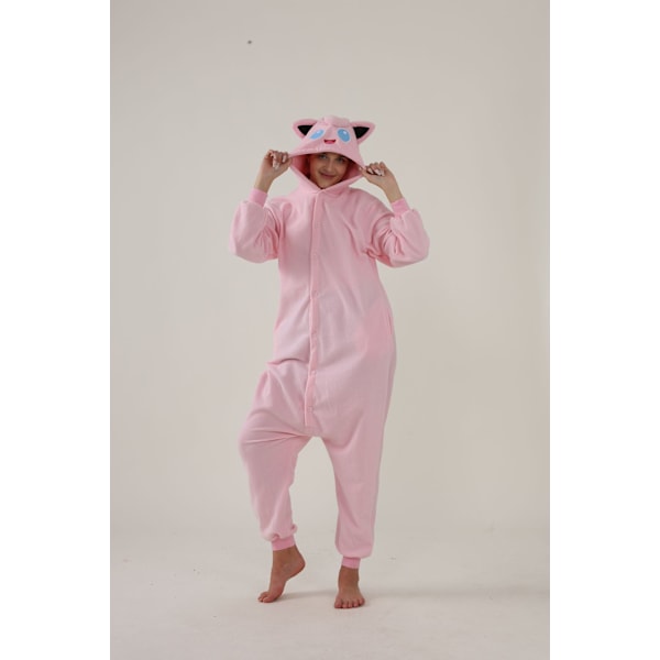 Polarfleece-serie Halloween Cartoon Djur En-dels Pyjamas MJ51 Parpyjamas Jigglypuff S