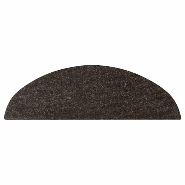 vidaXL Selvklæbende trappetrinmåtter 15 stk. 56x17x3 cm Sort Black Svart