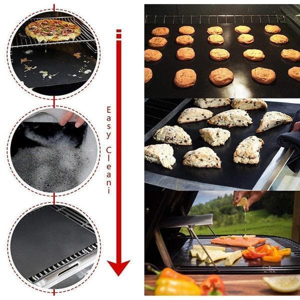 Non-stick grillmåtte, ovnmåtte & bagemåtte - Non-stick 2-PACK GRILLMATTA