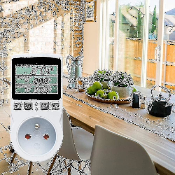 Digitaalinen / Lämmittävä Jäähdytystermostaatti Pistorasia Lcd Lämpötilasäädin, 230v Kasvihuoneen Maatilatermostaattiin / Terraariotermostaattiin (pistorasia)