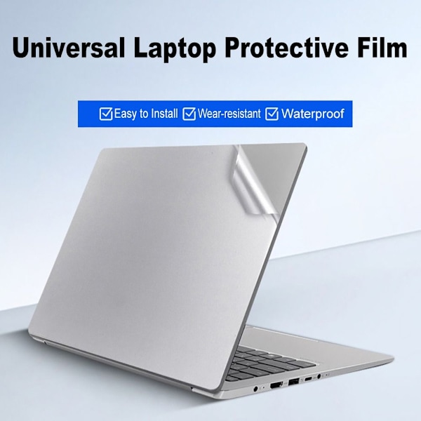 2 st Laptop Skal Skin Notebook Dator Kroppsskydd SILVER 2 ST Silver 2 st Silver 2pcs