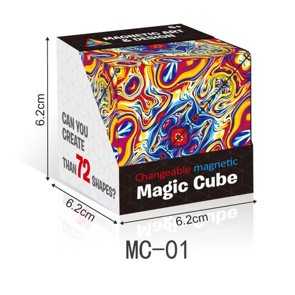 3D Magic Cube Shashibo Shape Shifting box Pusselleksaker present MC-01