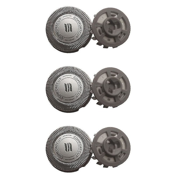 3 st rakbladshuvud för Philips S1000 S1010 S1020 S1050