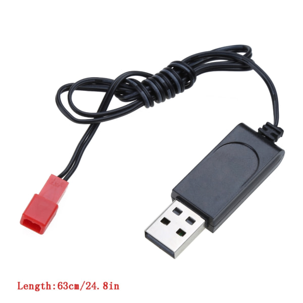 USB 3.7v 500mA Lipo Batterilader RC Leker Helikopter JST Honkontakt Lader