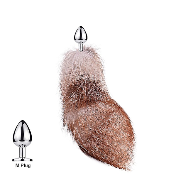 Svanskontakt-i Fox Svans Katt Små Rekvisita Äkta Hår Liten Svans Avtagbar Hund Spelar