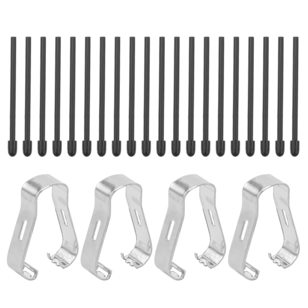 (20 pakk) Markørpennspisser/spisser for Remarkable 2 Stylus Pen Utskiftbare myke spisser/spisser Svart