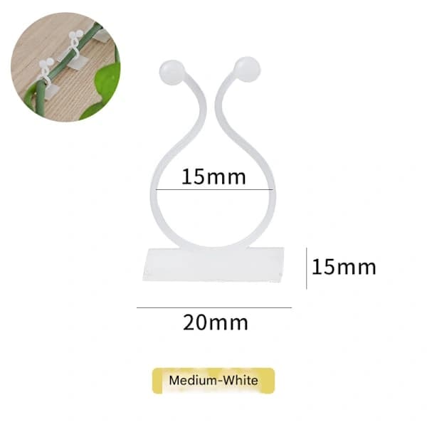 50 kpl kasviklipsiä Itsekiinnittyvä kasvien kiipeilyseinä (valkoinen keskikoko) 白色 Medium 白色 Medium 白色 Medium