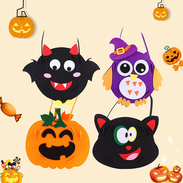 IC Halloween Trick or Treat-poser - Kids Candy Bucket Tote Bag - Ha A4