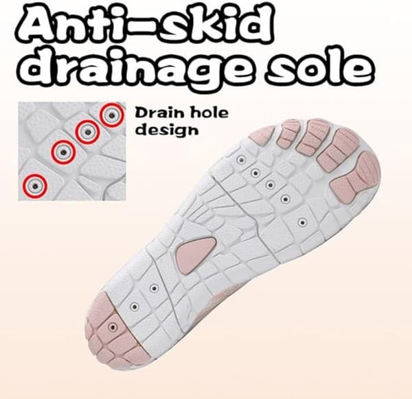 Barfodsvandsko, åndbare, hurtigtørrende, skridsikker gummisål, bred tåboks, unisex til svømning og vandreture, sort, størrelse 2XL/41